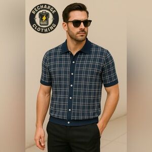 Men's Green Plaid Shirt
